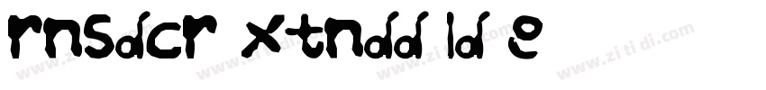 Trnsdcr xtndd Bld Re字体转换